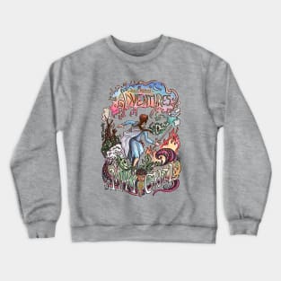 The Adventures of Mary Grizzle Illustration Crewneck Sweatshirt